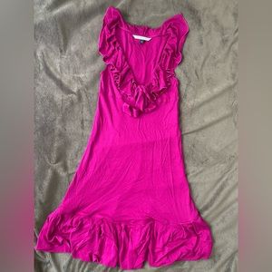 Diane von Furstenberg fucsia pink magenta dress size 4